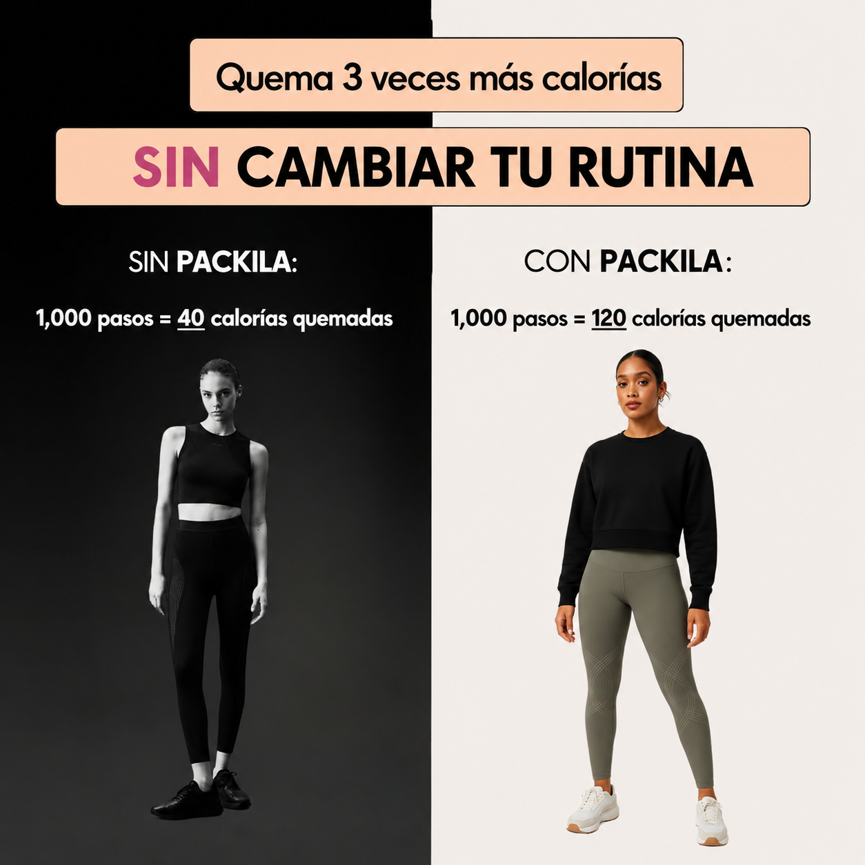 Leggings Packila con bolsillos