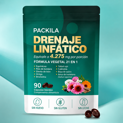Packila Softgels de drenaje linfático